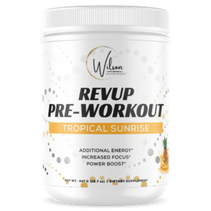 REVUP Pre-Workout Tropical Sunrise offers an invigorating tropical sunrise boost before your workout.