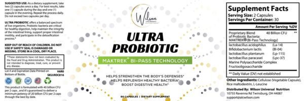 Introducing the Ultra Probiotic Ultra Probiotic.
