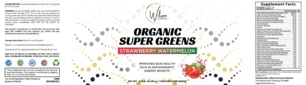 Organic super greens with [Product Name]